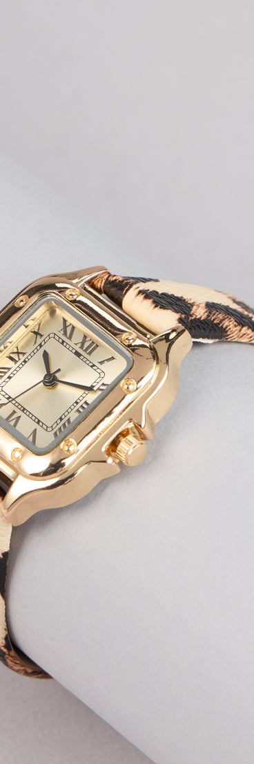 This piece brings trend-right energy to the Chasing Time Leopard Watch, perfect for fall outfits that stand out.