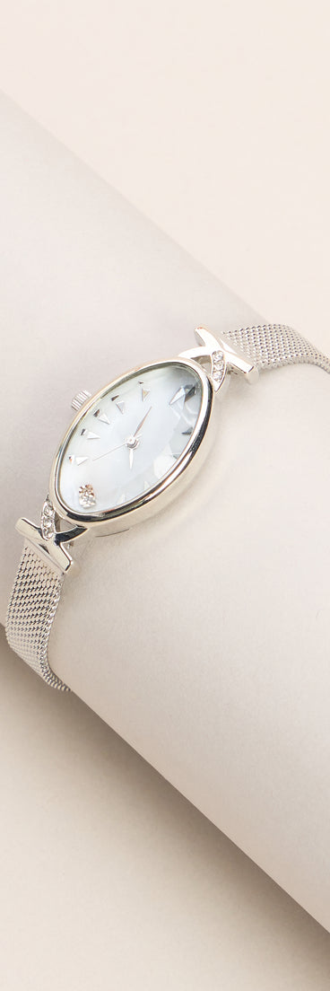Time's On Your Side Mesh Watch