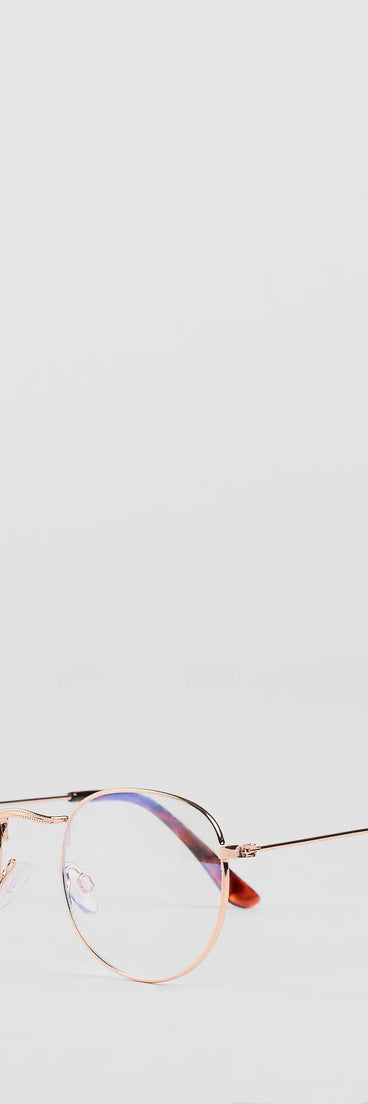 Busy Bee Blue Light Round Glasses