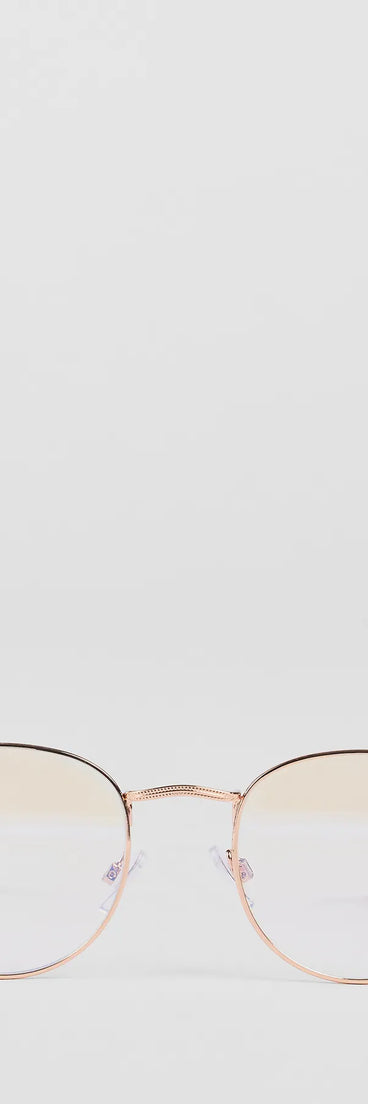 Busy Bee Blue Light Round Glasses