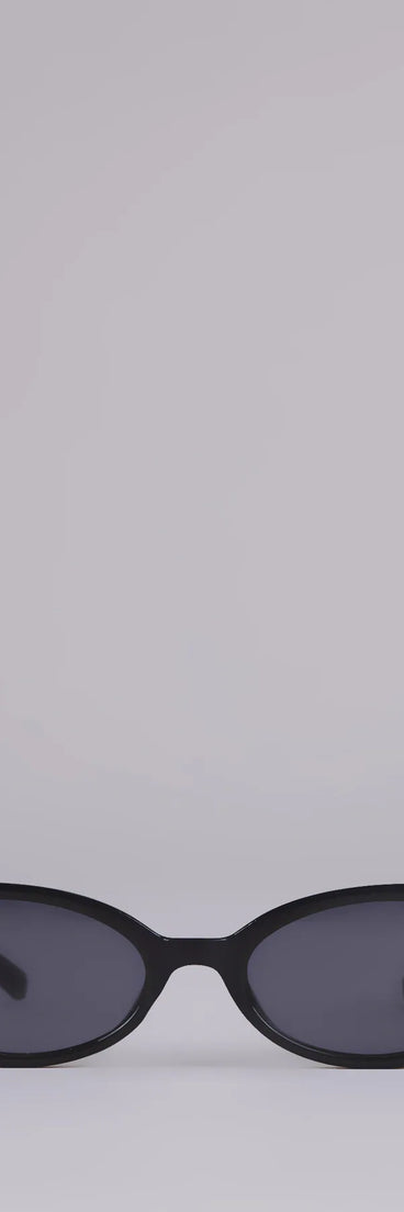 Instant Chic Small Oval Sunglasses