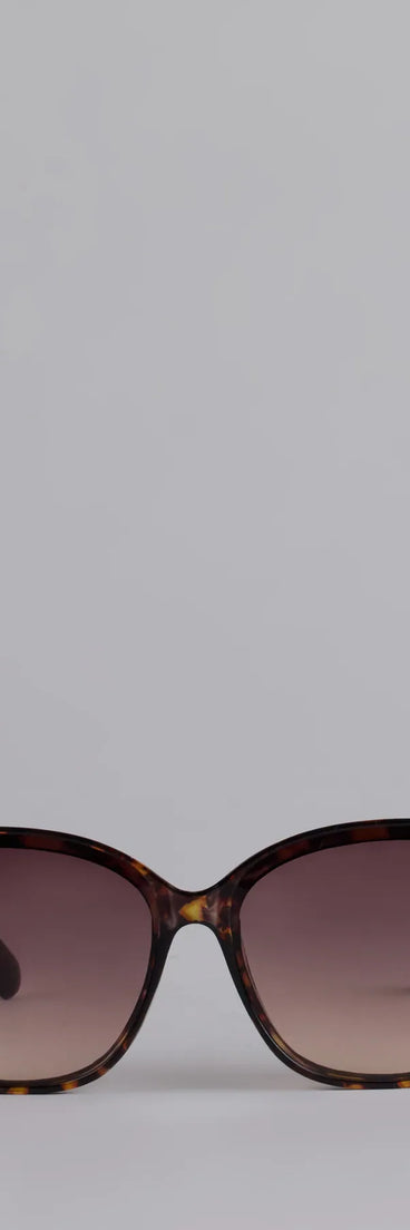 Booked And Unbothered Leopard Oversized Sunglasses