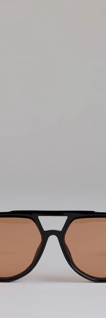 Eyes On Me Oversized Aviator Sunglasses