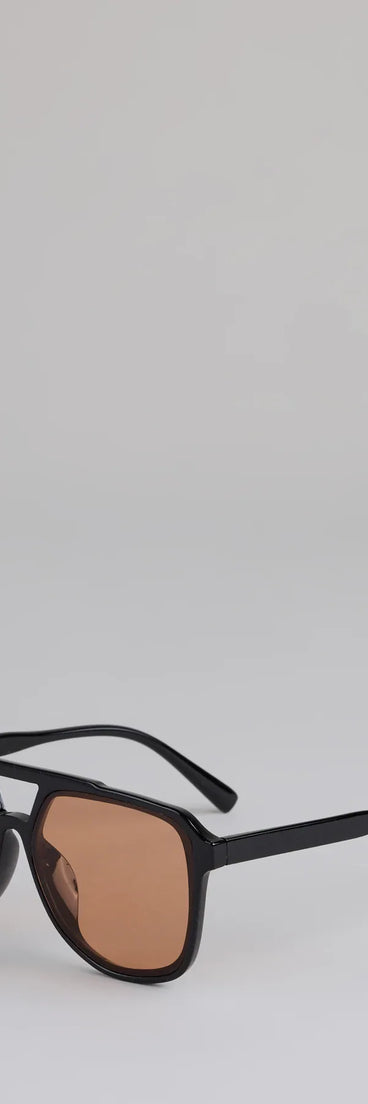 Eyes On Me Oversized Aviator Sunglasses