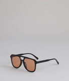 Eyes On Me Oversized Aviator Sunglasses