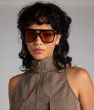 Eyes On Me Oversized Aviator Sunglasses