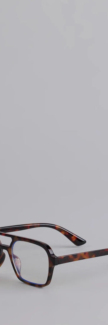 Smarty Chic Aviator Blue Light Glasses