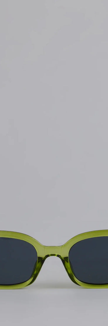 Style your vibe in seconds with the Trendsetting Frames Square Sunglasses in green, a fashion accessories essential that completes any outfit with ease.