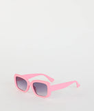 Picture This Retro Rectangle Sunglasses