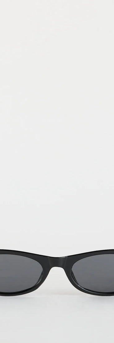 Full Schedule Sleek Oval Sunglasses