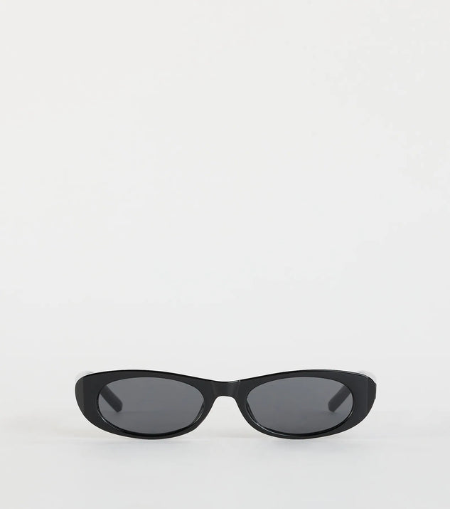 Full Schedule Sleek Oval Sunglasses