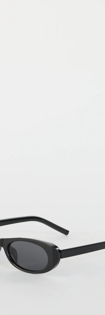 Full Schedule Sleek Oval Sunglasses