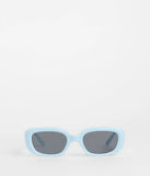 The Meet Downtown Retro Square Sunglasses in light blue brings edge and energy to your vibe, ready to elevate any festival look or concert outfit.