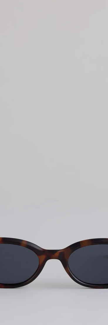 Retro Mood Tortoiseshell Oval Sunglasses