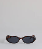 Retro Mood Tortoiseshell Oval Sunglasses
