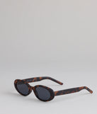 Retro Mood Tortoiseshell Oval Sunglasses