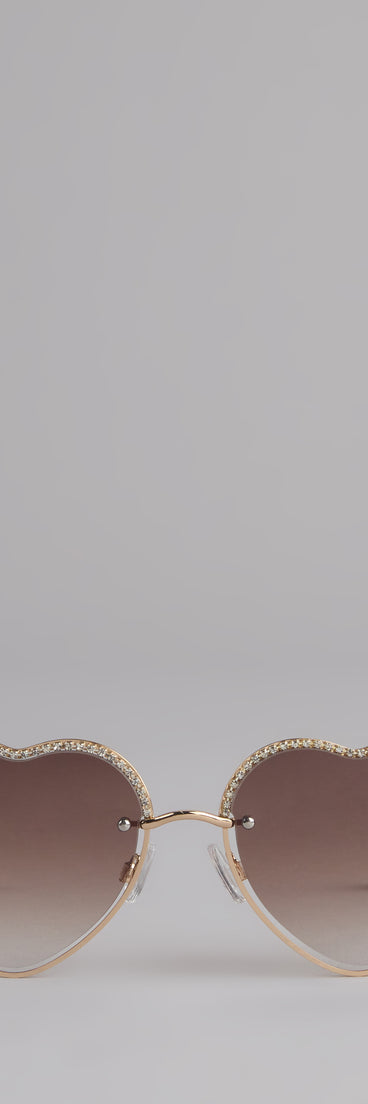 Heartbreaker Status Rhinestone Sunglasses