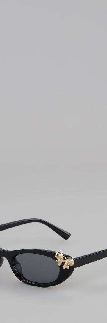 Sweet Bow Charm Cat Eye Sunglasses