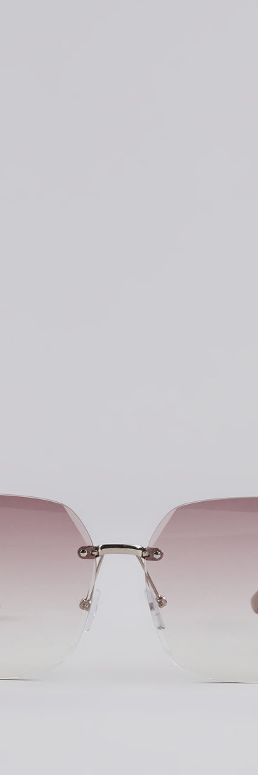 Out Of Office Gradient Oversized Sunglasses