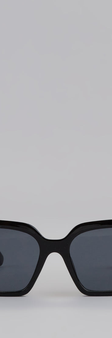 Call Me Later Oversized Square Sunglasses