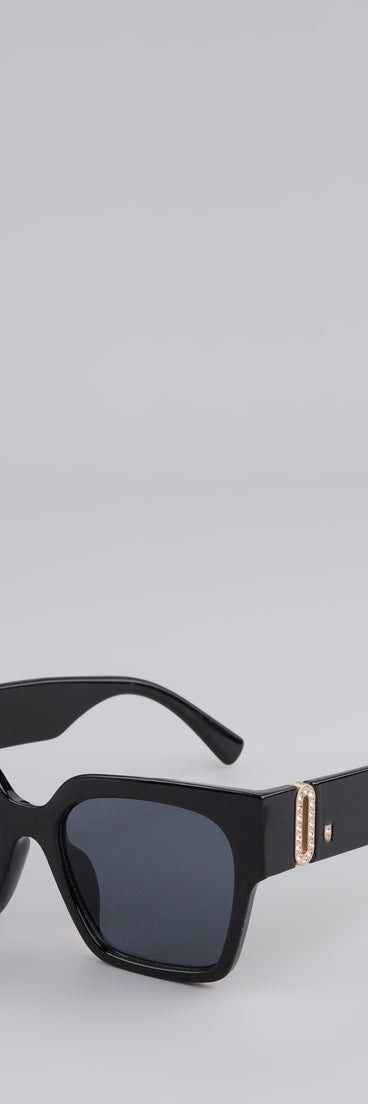 Call Me Later Oversized Square Sunglasses