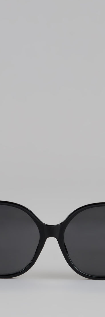 Too Glam To Care Oversized Braid Sunglasses