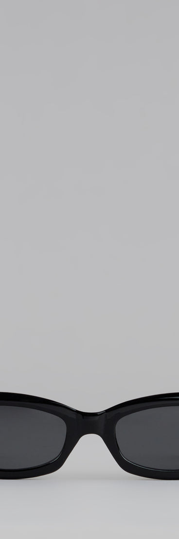 Lowkey Luxe Rectangle Frame Sunglasses