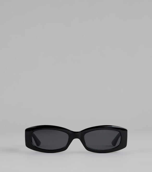 Lowkey Luxe Rectangle Frame Sunglasses