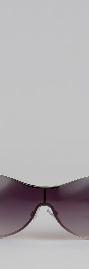 Too Bold to Block Shield Zebra Sunglasses