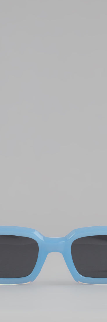 No Paparazzi Please Rectangle Sunglasses