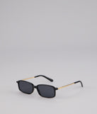 All Angles Metal Trim Square Sunglasses
