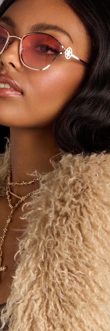 Fresh Pick Flower Detail Sunglasses