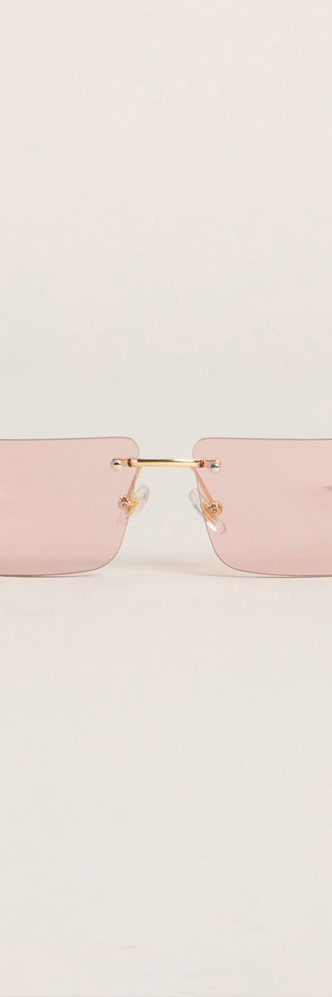No Filter Clear Square Sunglasses