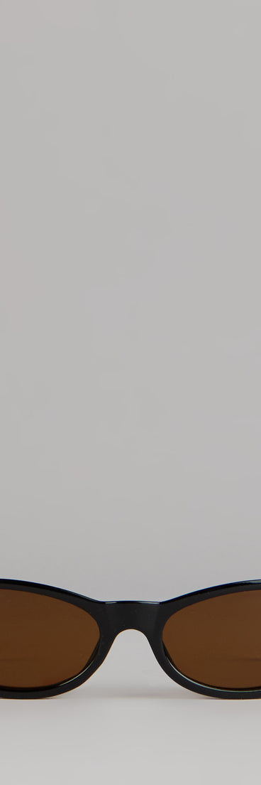 Minimalist Sleek Oval Sunglasses