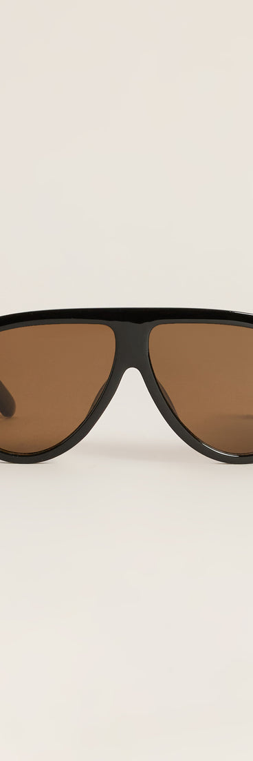 No Small Talk Oversized Sunglasses