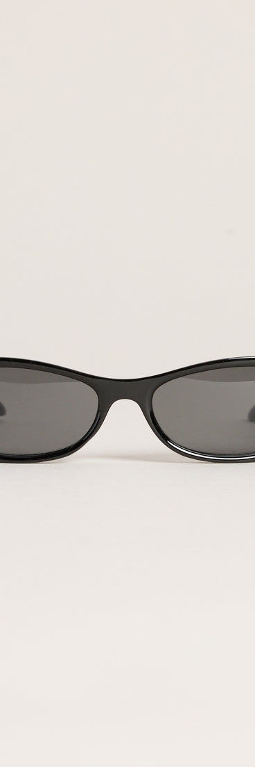 No Small Talk Oval Sunglasses