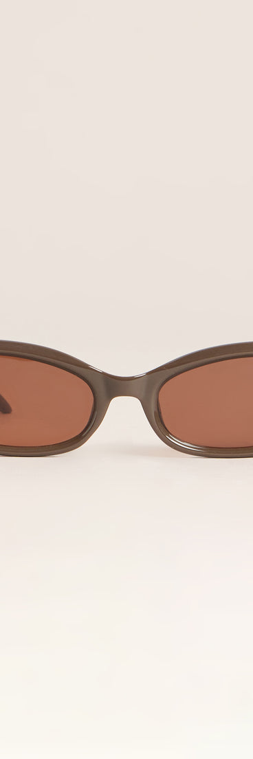 Caught Looking Rectangular Sunglasses