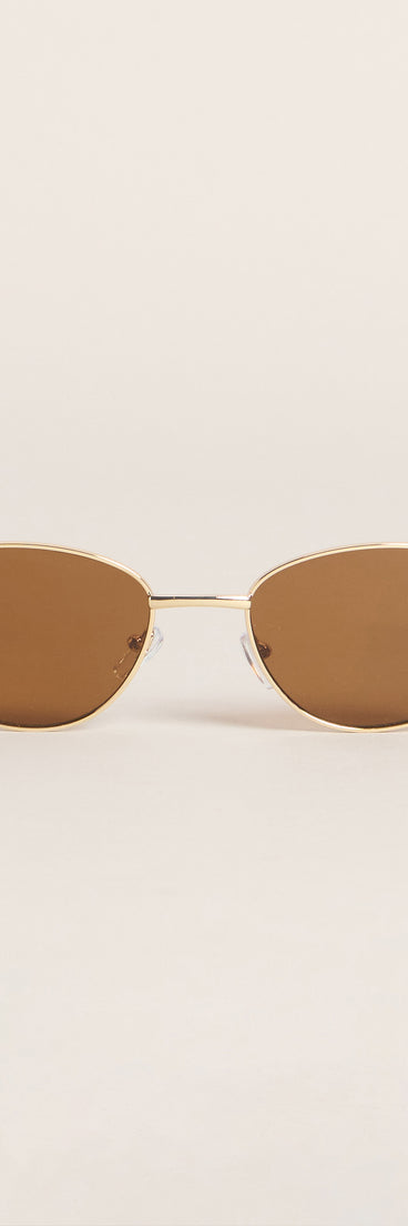 Sleek Off-Duty Vibe Oval Sunglasses