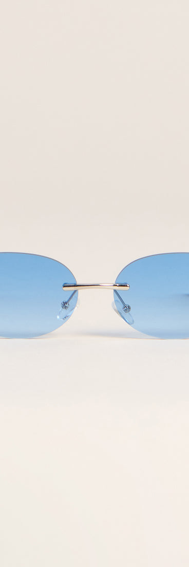 Sleek Attitude Oval Sunglasses