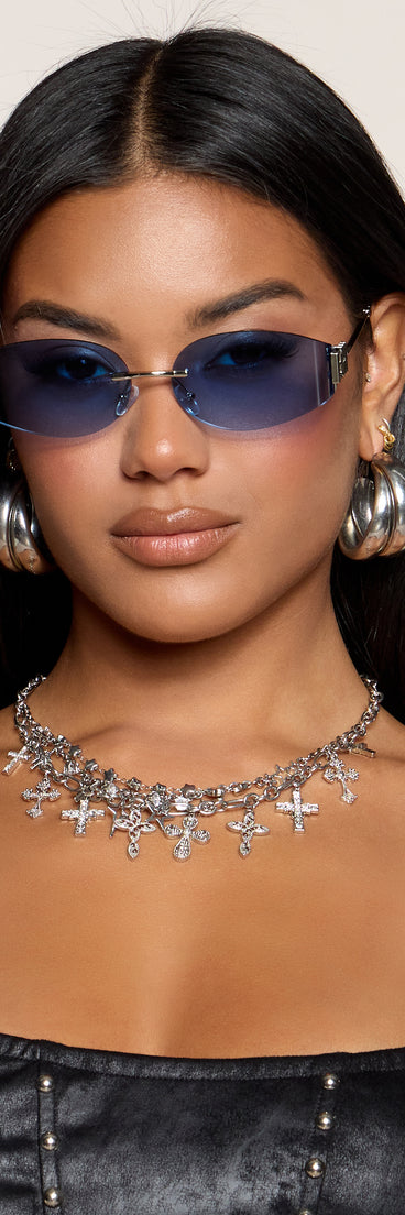 Sleek Attitude Oval Sunglasses