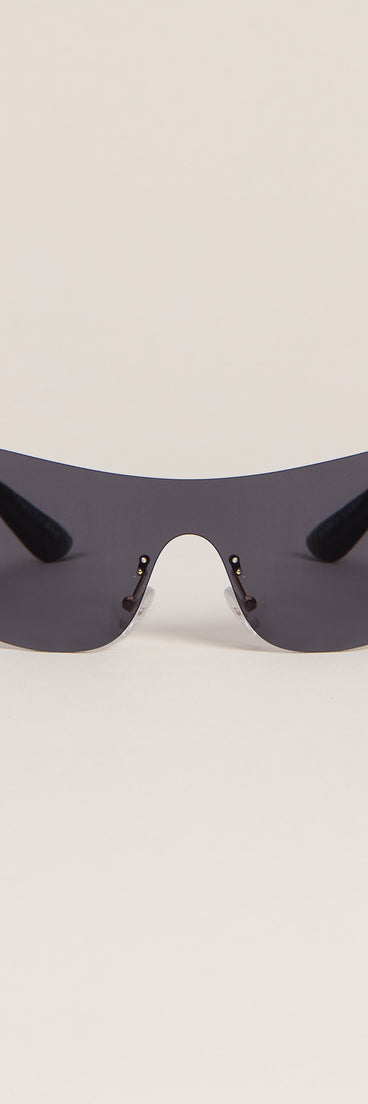 Sleek Edge Shield Sunglasses