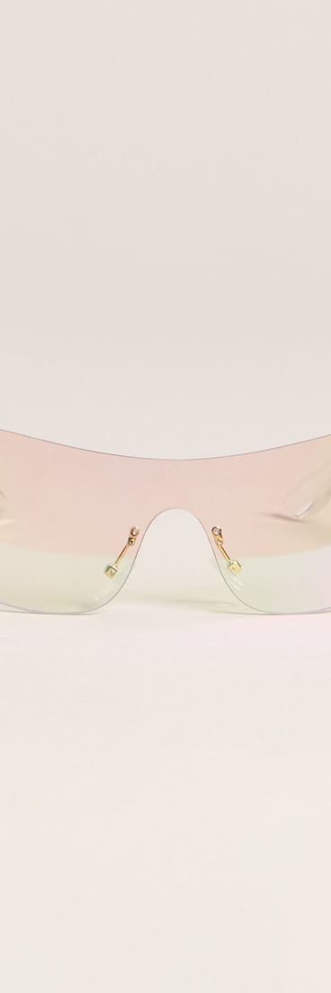 Sleek Edge Shield Sunglasses