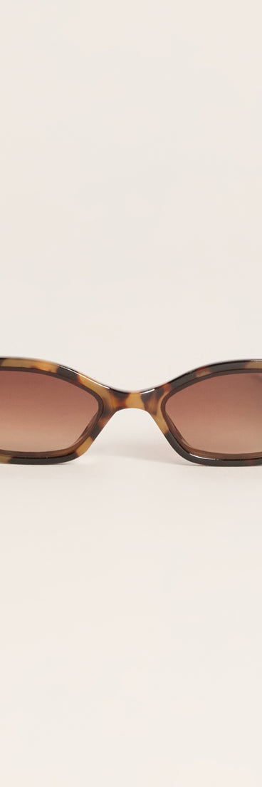 Shade Theory Rectangular Frame Sunglasses