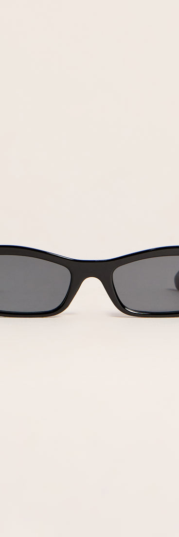 Shade Shift Slim Rectangle Sunglasses