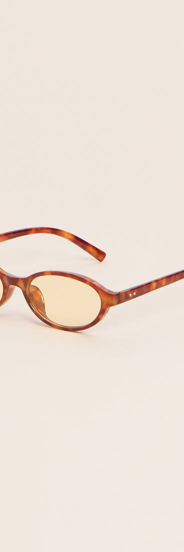 Study Break Retro Oval Sunglasses