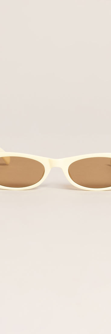 Sleek Retro Vibe Oval Sunglasses