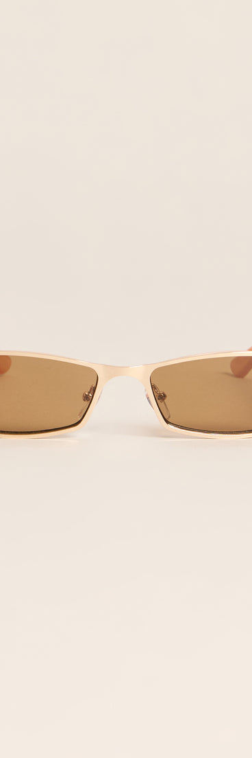 Plans Look Better Rectangular Sunglasses