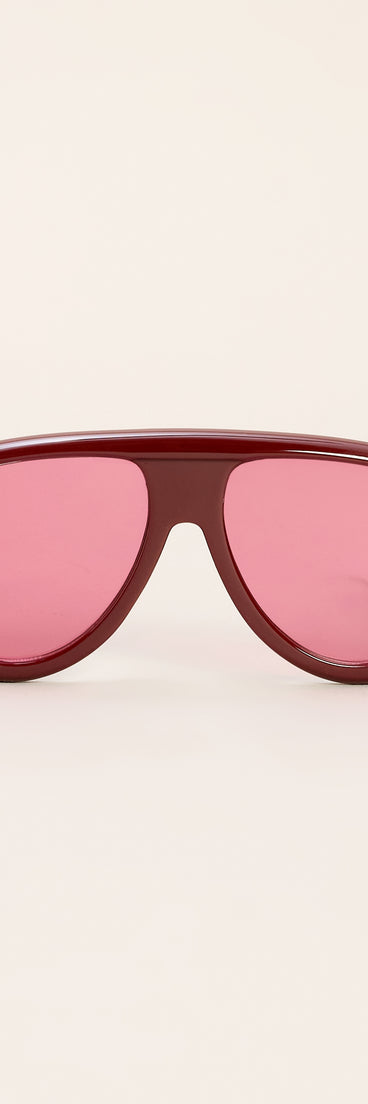 Too Chic To Care Oversized Aviator Sunglasses