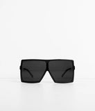 Who Is She Over-sized Shield Sunglasses