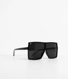 Who Is She Over-sized Shield Sunglasses